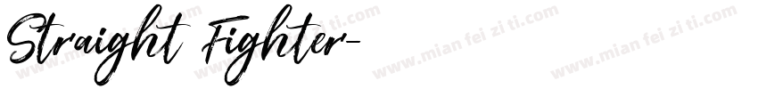 Straight Fighter字体转换